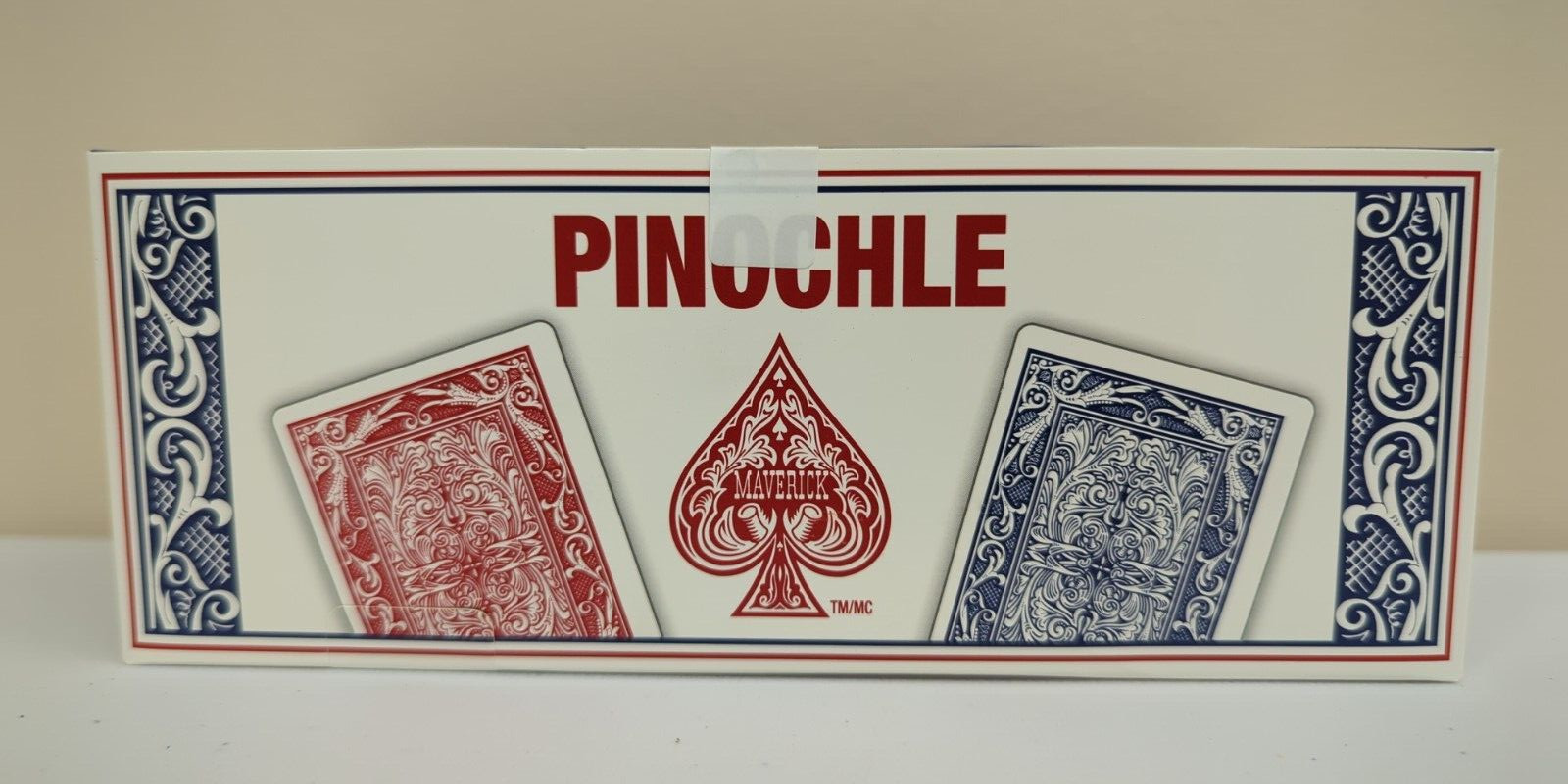 12 Maverick Pinochle Decks (Red & Blue) by US Playing Card Company New Sealed