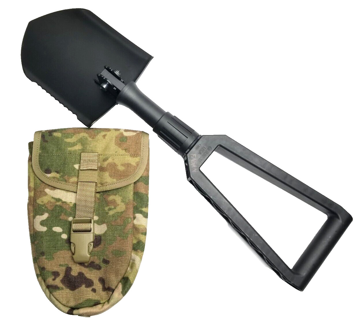 US Military USMC GERBER 2000 Entrenching E TOOL Trifold Shovel w OCP COVER NEW