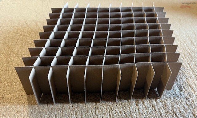 5 Cardboard Divider Grids (no box Included)
