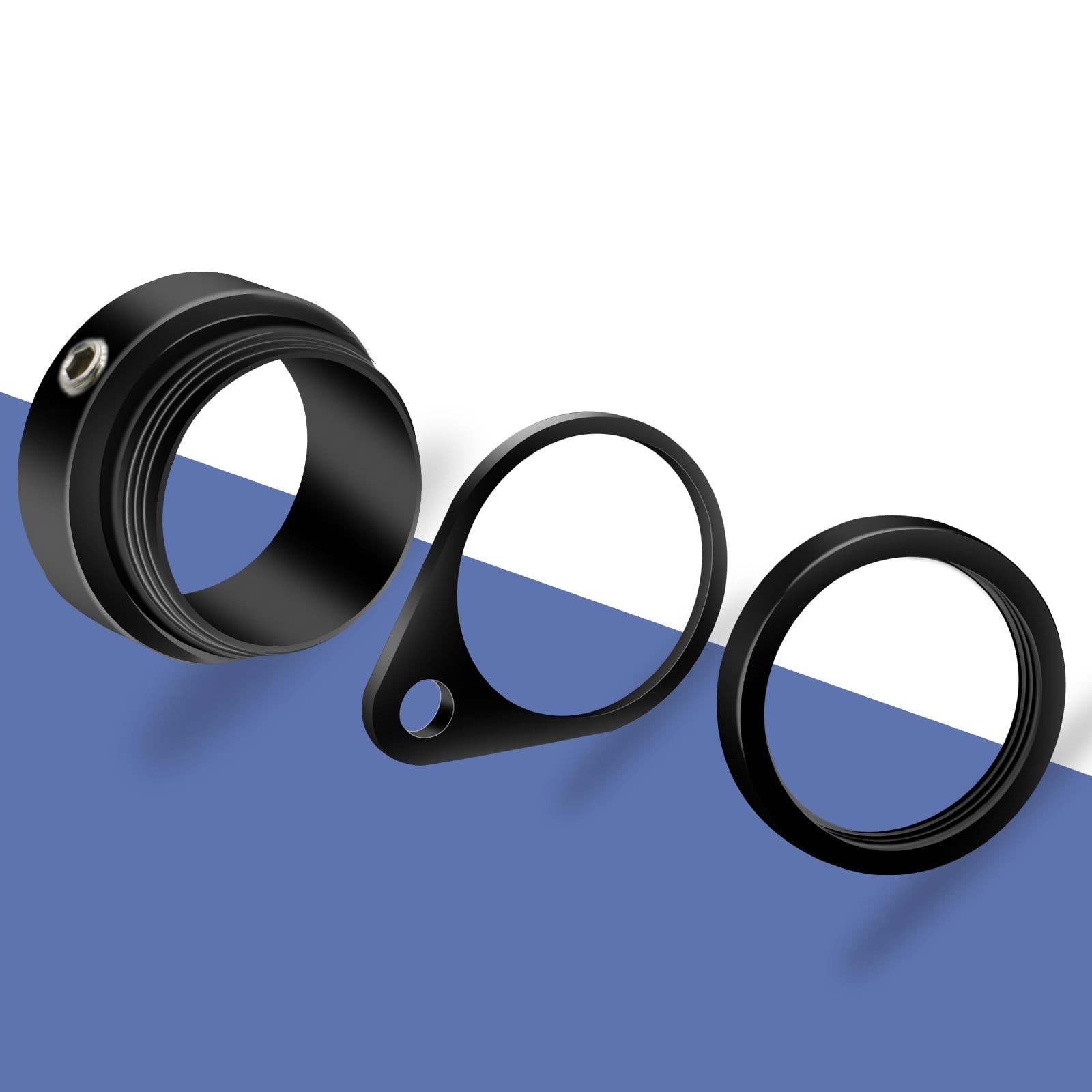 Flag Pole Rotating Rings for 3/4~1 Inch Diameter Flag Pole, Aluminum Alloy Flag