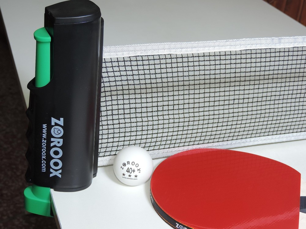 Retractable Ping Pong Net, Portable, Any Table, Easy Install, Durable, Storage