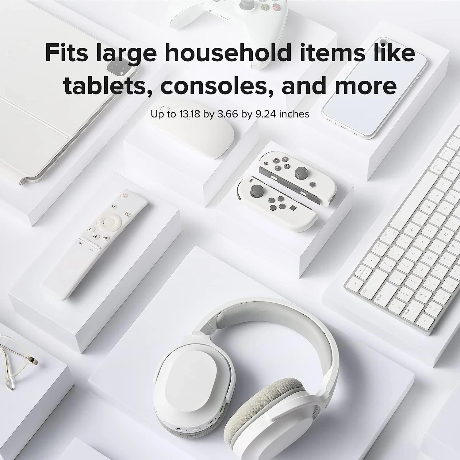 HomeSoap Large Capacity UV Light Sanitizer & Charger (White)