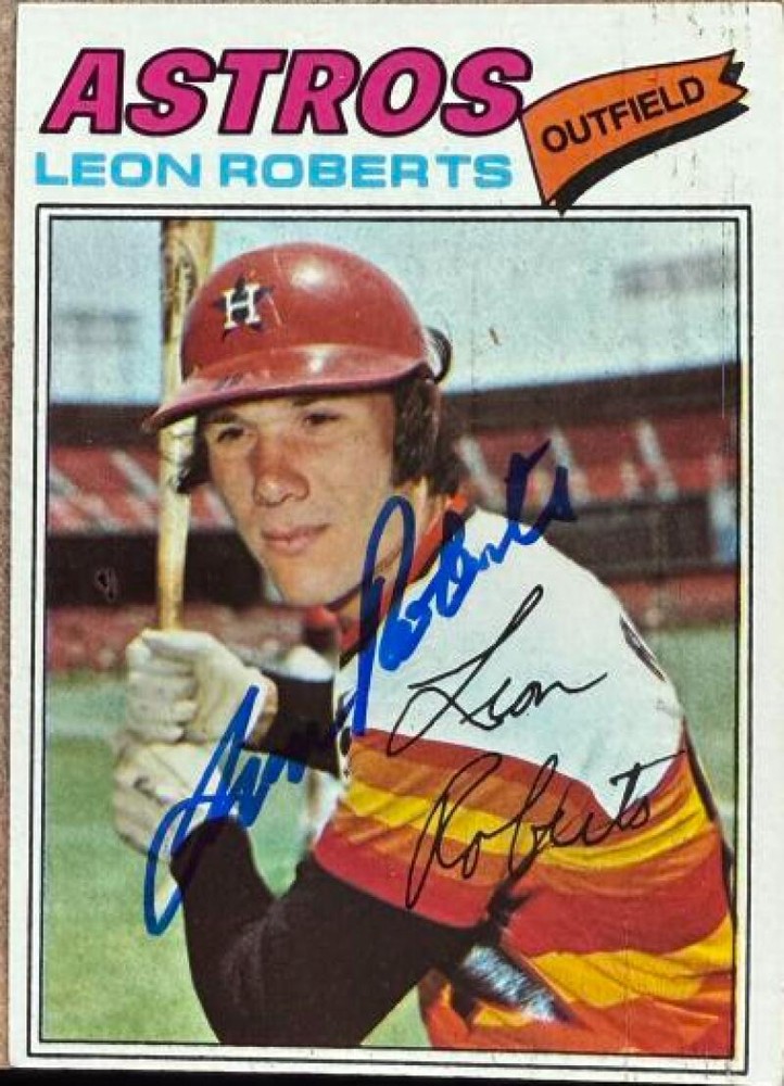 Leon Roberts Autographed 1977 Topps #456