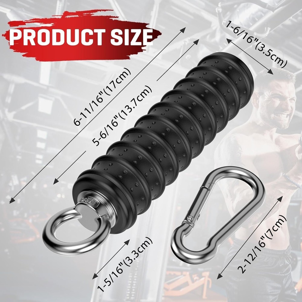 LAT Pulldown Bar Attachments for Pulley Cable Machine, Single D-Handle Tricep Pr