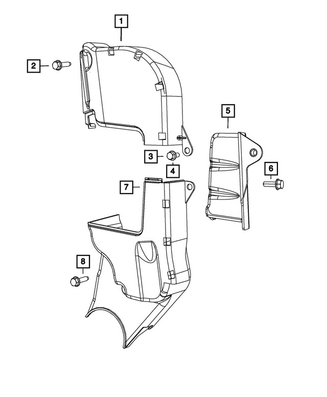 Genuine Mopar Bolt Upper Mounting 68119527aa