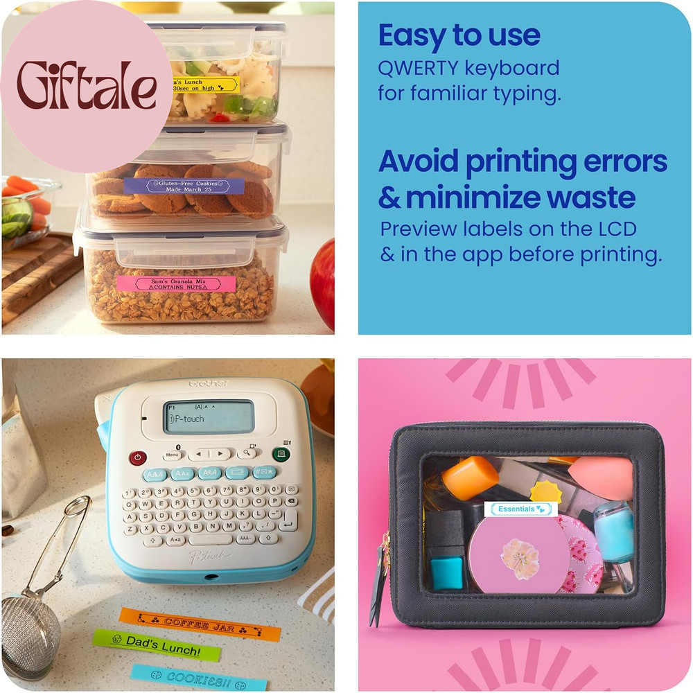 P-Touch PT-N25BT Personal Connected Label Maker, Bluetooth, Design&Print2 App, P