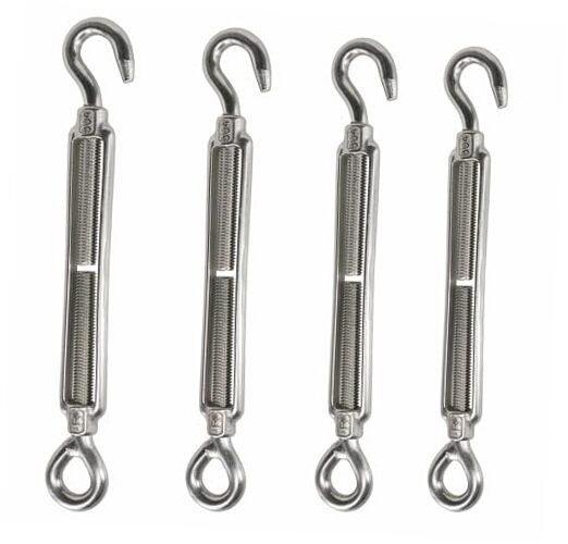 Hook & Eye Turnbuckle for Cables Wire,304 Stainless Steel Turnbuckles Hook