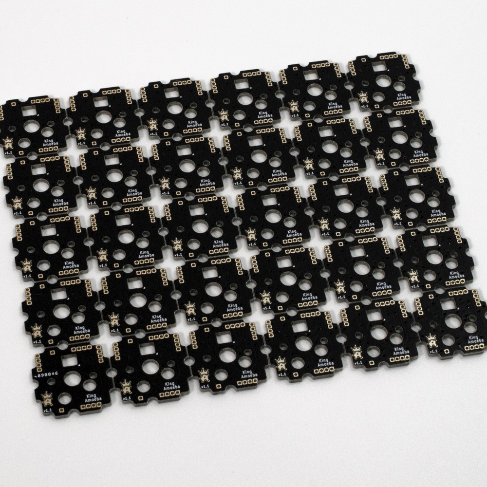 Amoeba King Single-Switch PCB — Single Key PCB, Handwired, Mechanical Keyboard