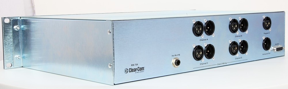 HME ClearCom 4-CH Remote Station Encore RM-704 Rack Mount Intercom System Base