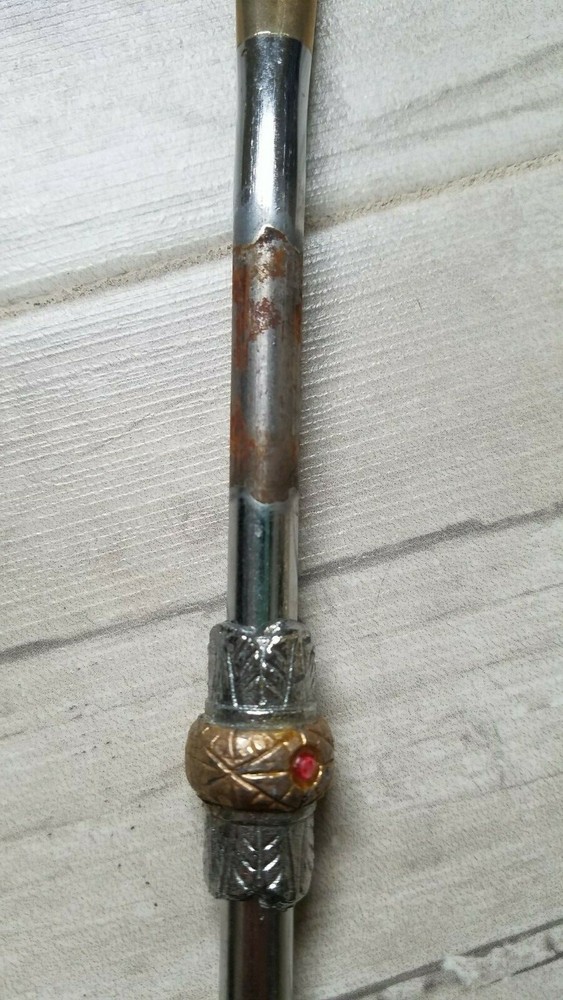 2 Antique Metal Tea Drinking Straw with Hinged Filter