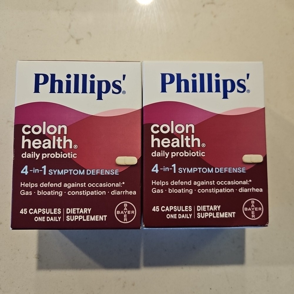 Phillips Daily Probiotic Supplement Colon 45 X2 Exp 07/2026+