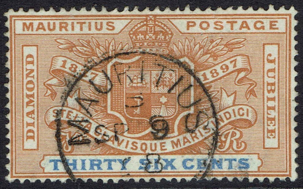 MAURITIUS 1898 DIAMOND JUBILEE 36C USED