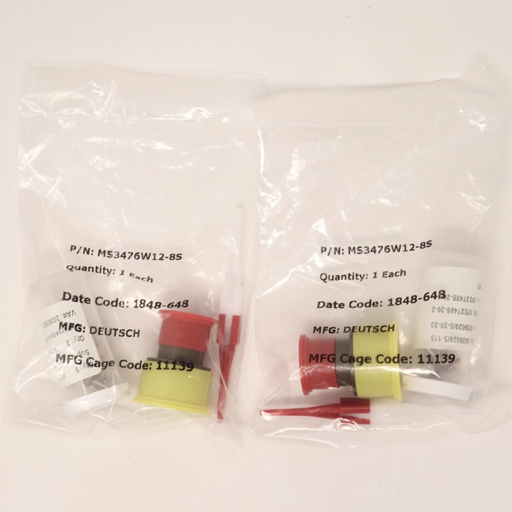 2 Pack Deutsch Connector MS3476W12-8S