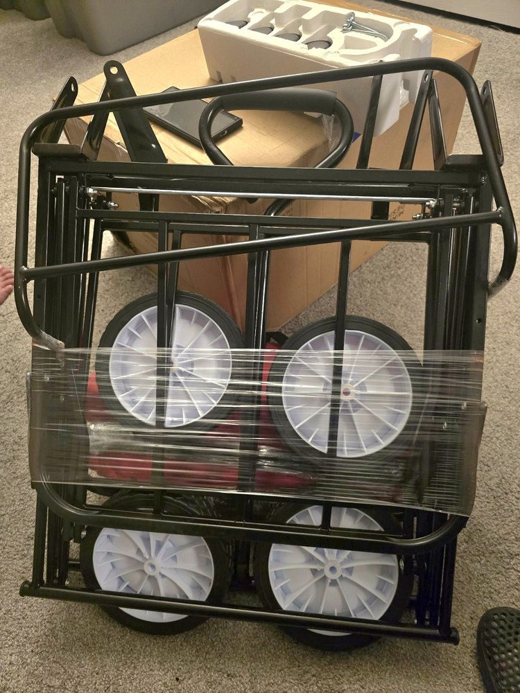 New Red Foldable Wagon