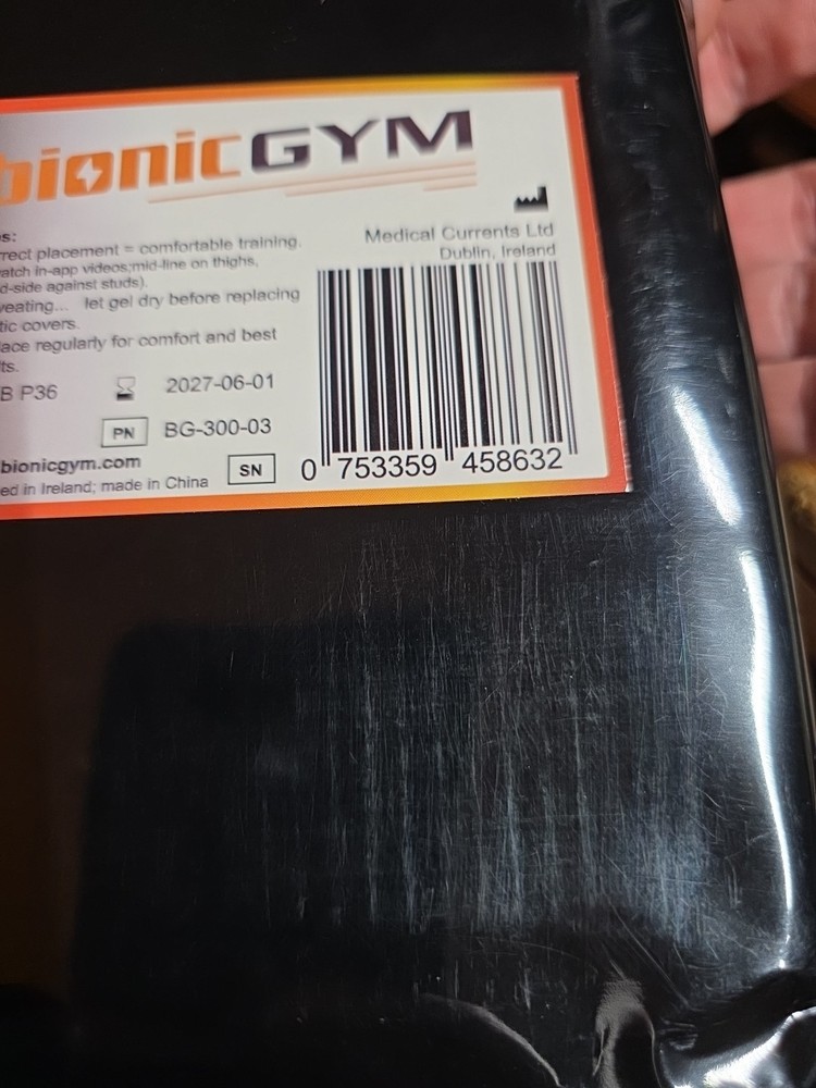 BIONIC GYM bionic Gel Electrodes Set Of 8 Bionic Gym New