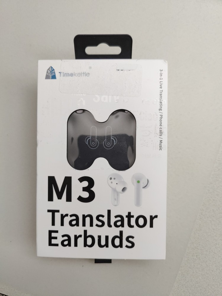 Timekettle M3 Translator Earbuds Support 40 Languages, White