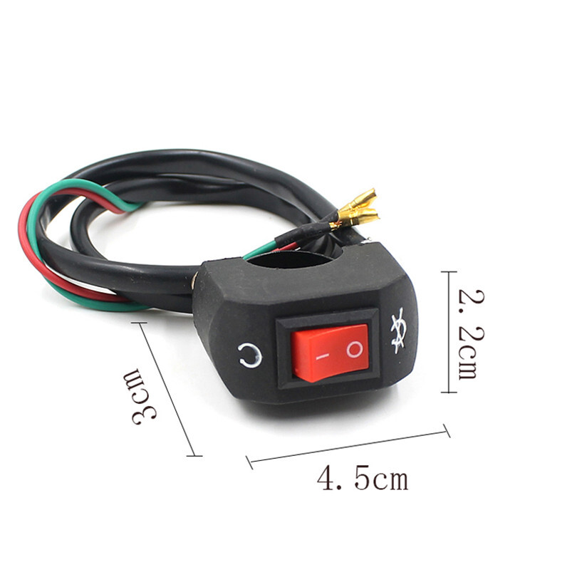 7/8" Handlebar Motorcycle Quad Moped Bike ATV On/Off Kill Switch Flip Universal