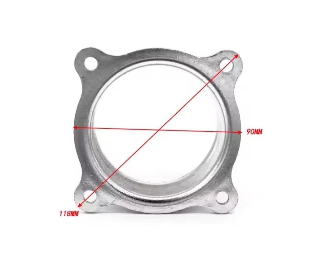 Adapter In 76Mm Plate For Mounting Air Filter Cone Flow Meter