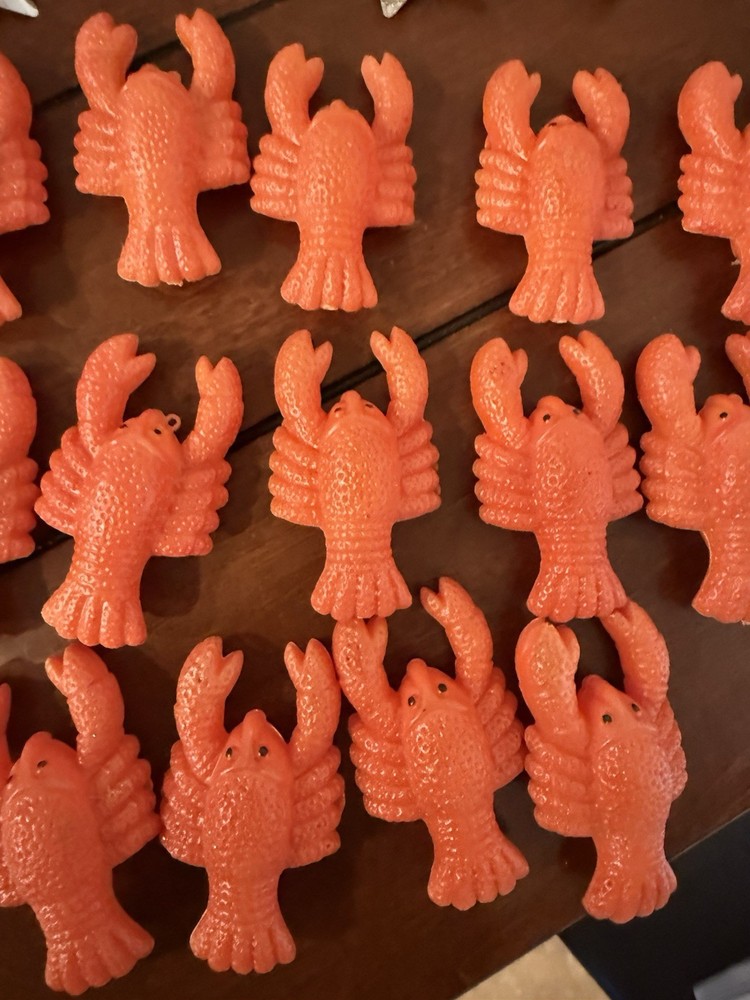 Vintage Lobster String Lights 14 Light String Blow Mold Replacement *