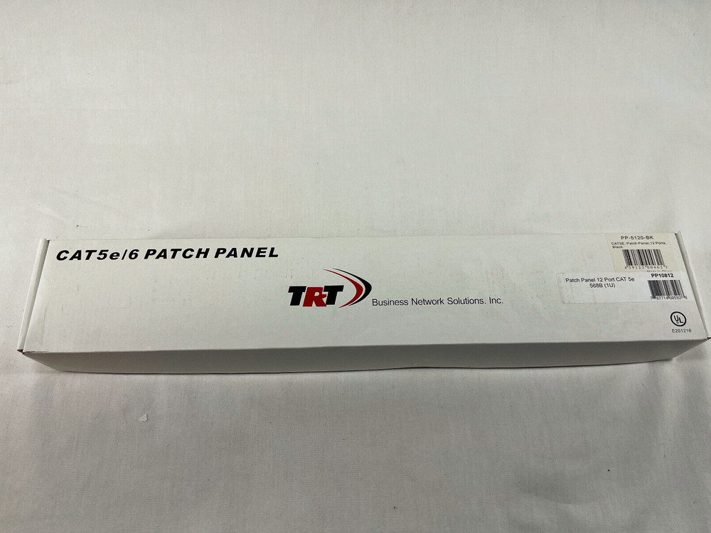 Patch Panel UTP 12 Port Ethernet CAT5e RJ45 110 Network