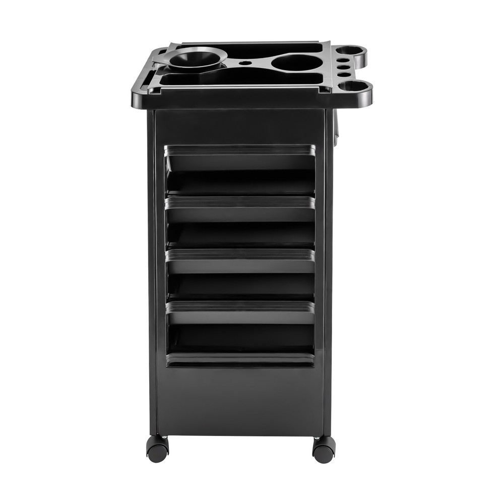 5 Tier Storage Bins with Lid Black Storage Container with Wheels Storage Office