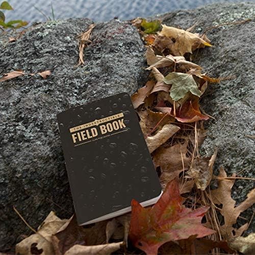 Waterproof Field Notebook 3.5x5.5 Lined Black 4 Pack Tearproof