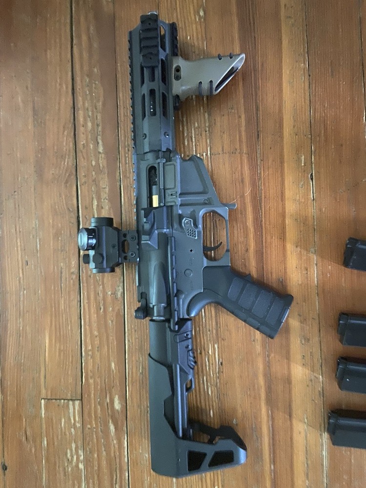 Upgraded King arms pdw airsoft rifle