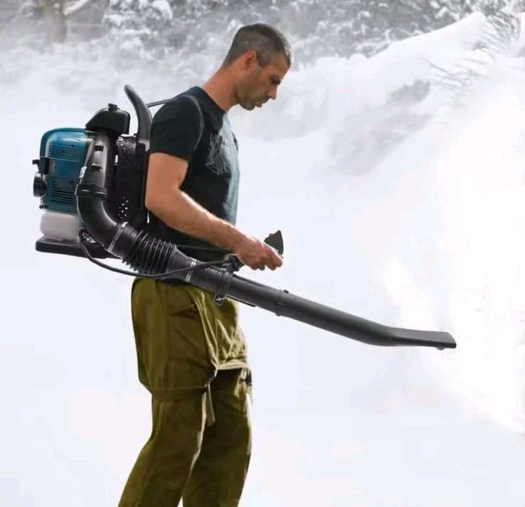 75.6CC 4-Stroke Backpack Leaf Blower with 2.6KW Power for Lawn & Snow
