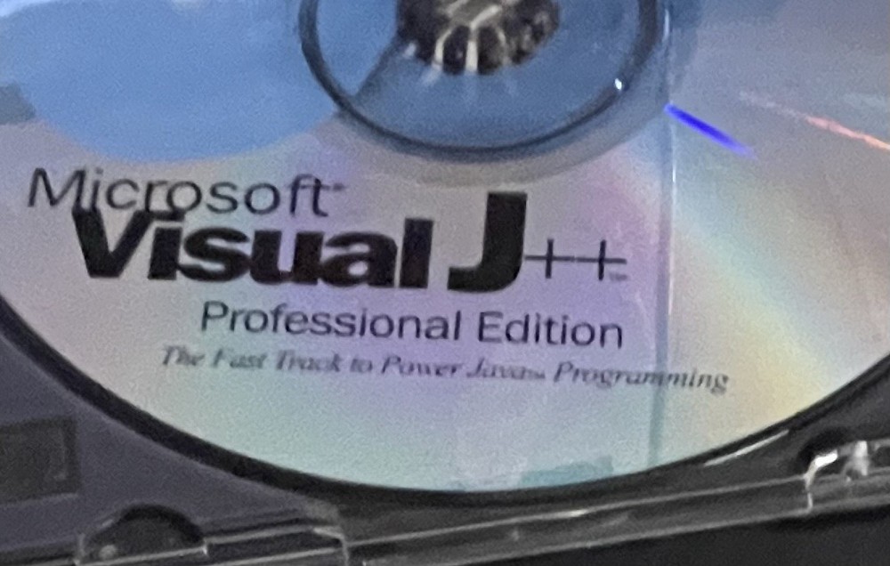 Vintage 1996 Microsoft Visual J++ Professional Edition CD-ROM