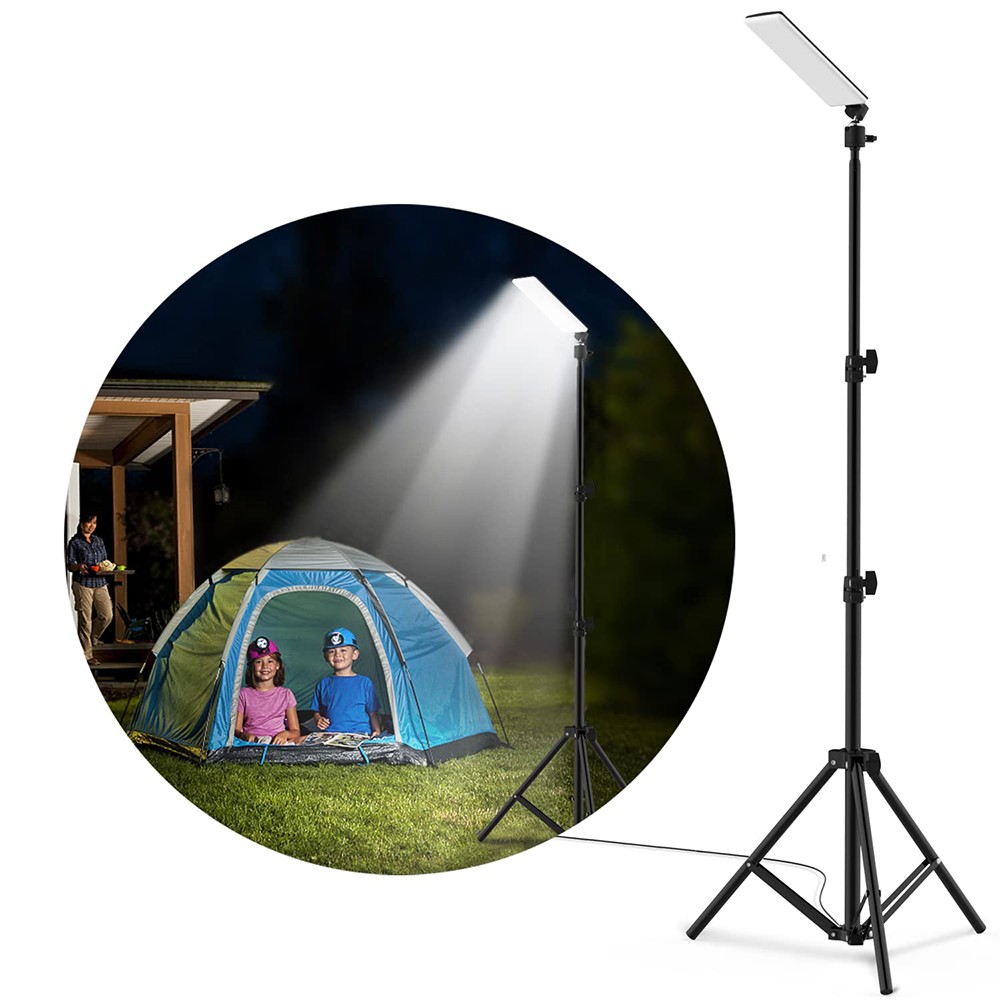 Portable Camping Light LED Work Lamp & Stand 360° Rotating Waterproof USB Light