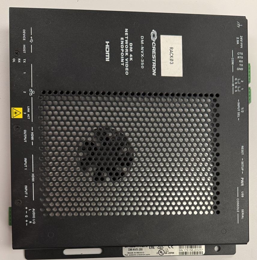 Crestron DM-NVX-350 DM 4K HDMI Network Video Endpoint Encoder Decoder With Power
