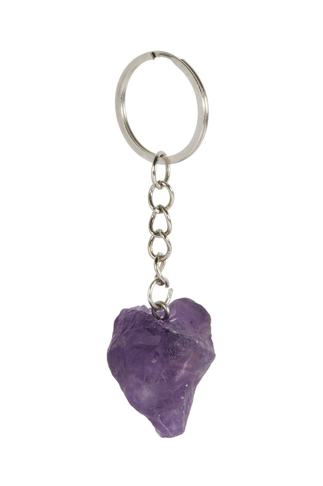 Dark Amethyst Crystal Keychain by New Moon Beginnings