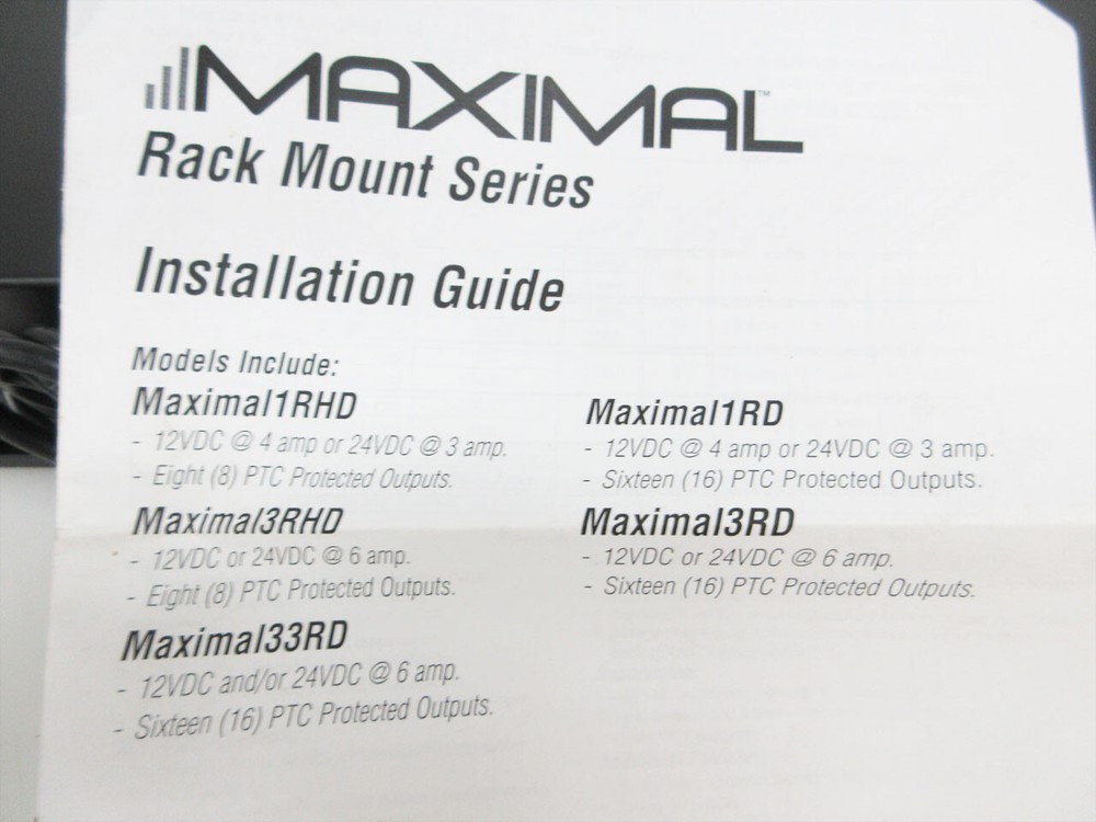 ALTRONIX MAXIMAL3RHD RACK MOUNT ACCESS POWER CONTROLLER