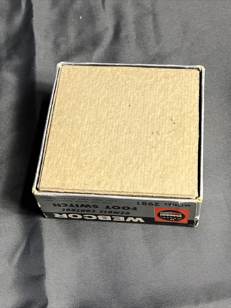 Vintage Webcor Remote Control Foot Switch Model 2981 Microcorder