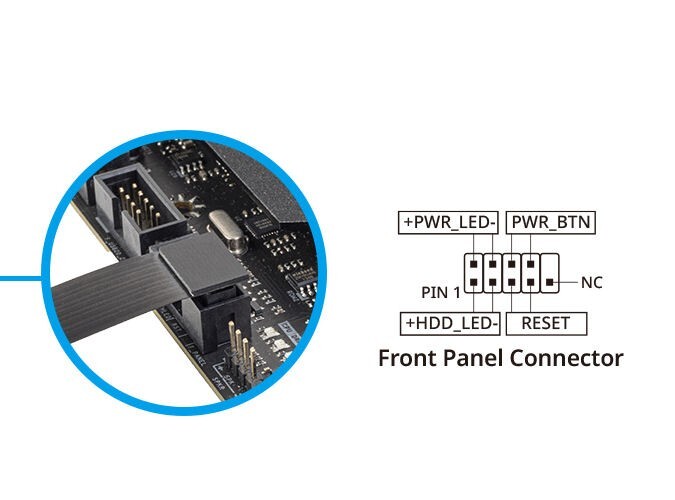 Silverstone SST-CP15 Low-Profile Front Panel Connect Extension Cable