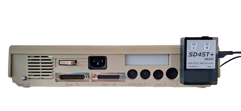 SD4ST+ Mini hard disk drive HDD for Atari ST STE 2x micro SD card + RTC
