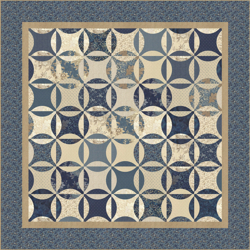 Quilt Pattern CRYSTAL BALL Moda LAUNDRY BASKET Fat Eighth Friendly BLUE BARN