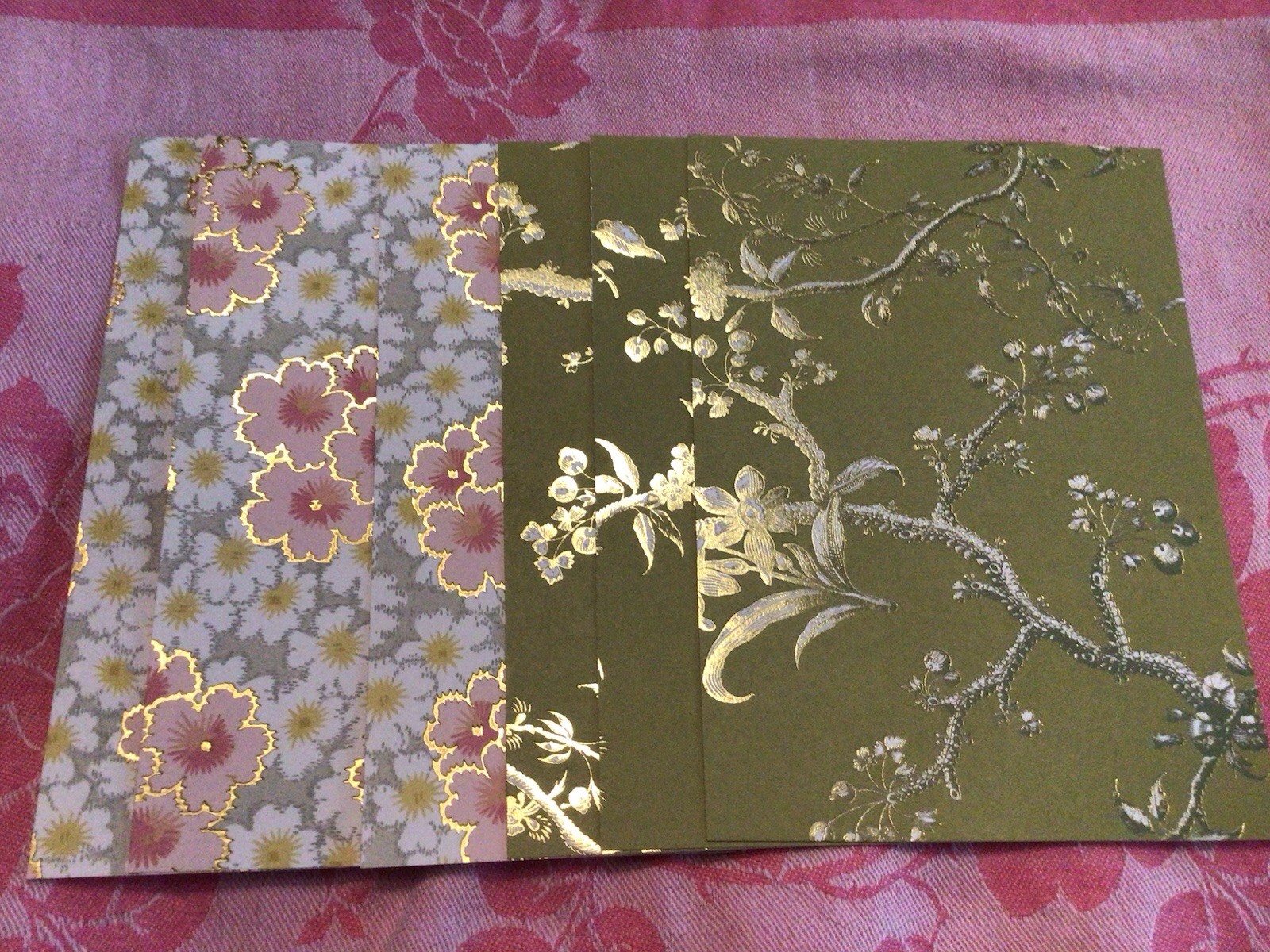 Anna Griffin Beautiful Floral/foil Accent Card Stock  5x 7 & more set of 40