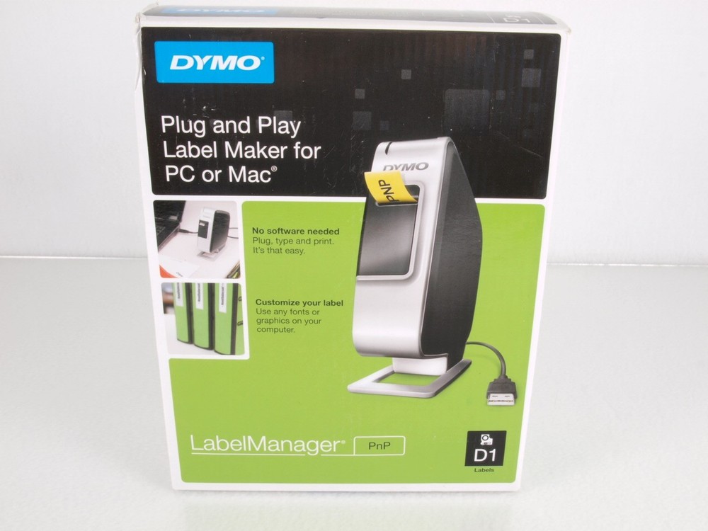 Dymo D1 Plug and Play Label Maker New Open Box PC Mac