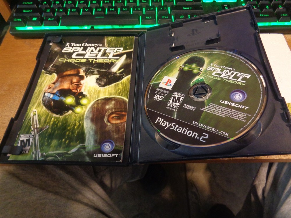 Play Station 2 Computer Program Splinter Cell Chaos Theo (NOT TESTED) (BOX#PIKE)