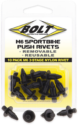 Bolt M6 Nylon Push Rivets 2005-6SRIV