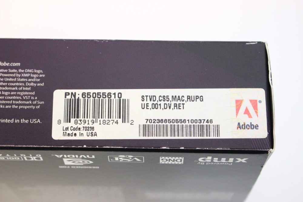 Adobe Creative Suite 5 Production Premium for MAC OS - Upgrade Only