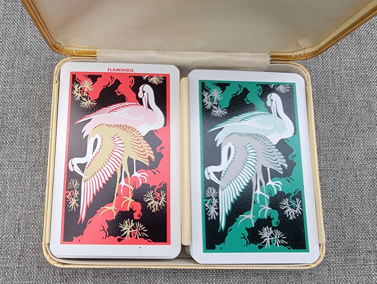 Vintage KEM Playing Cards Flamingo Complete April 1950