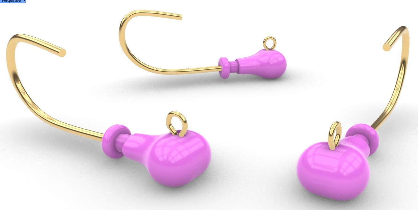 Cobia Knucklehead Jighead - ( 2 oz, 2 1/2 oz, 3 oz combo Mold )