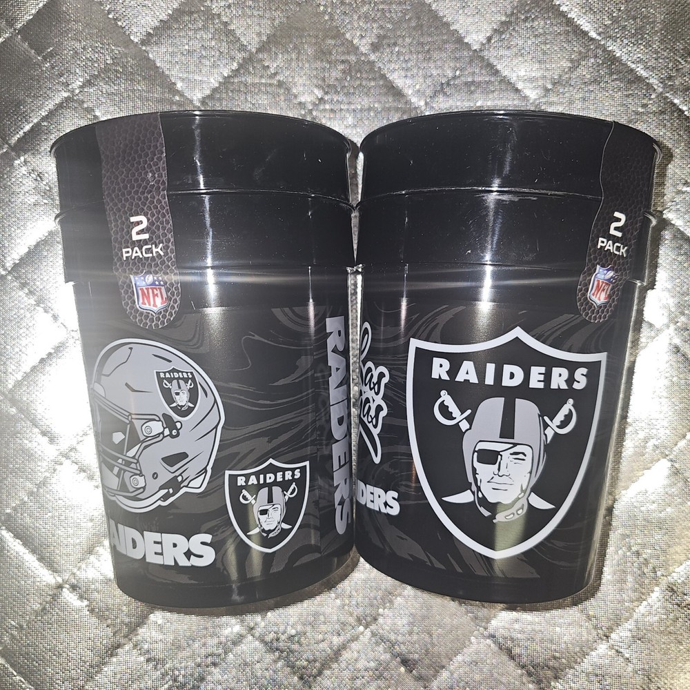 Raiders Plastic Cups 4 Ct