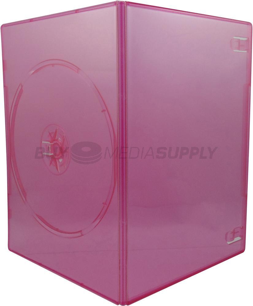 7mm Slimline Clear Red 1 Disc DVD Case Lot