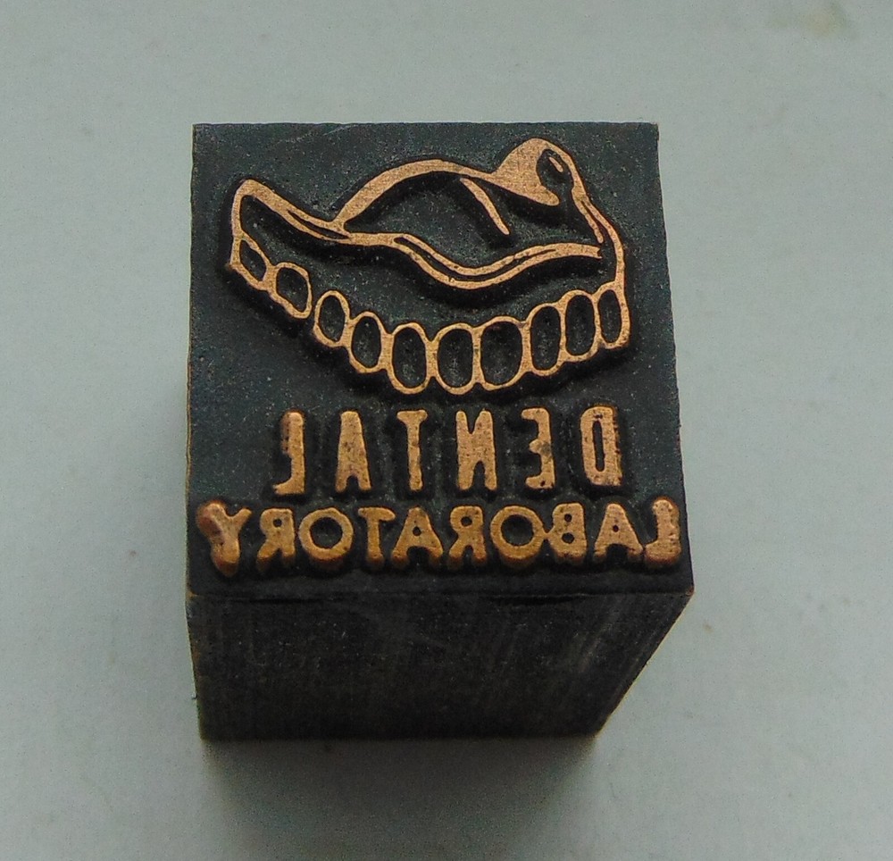 Printing Letterpress Printers Block Dental Laboratory