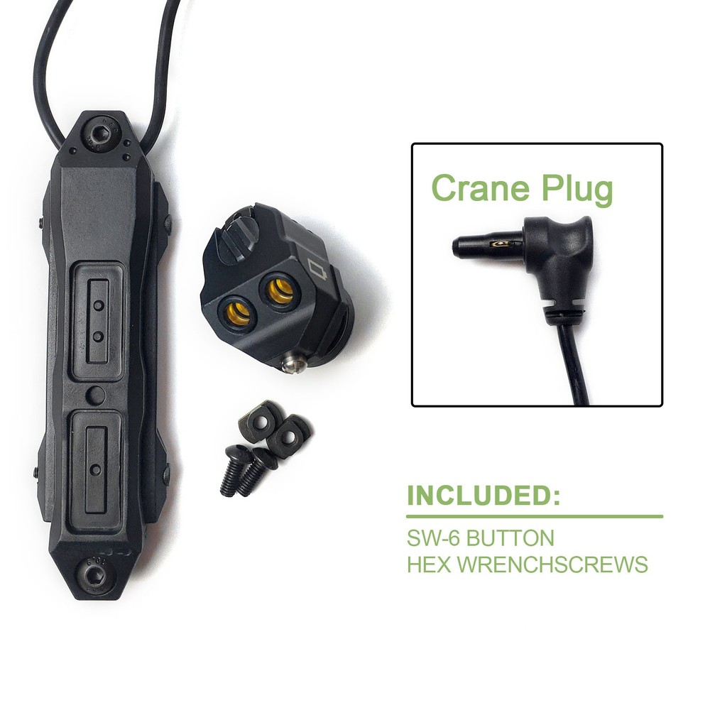 Tactical Dual Function Remote Pressure Switch Button For MAWL C1 Weapon Laser