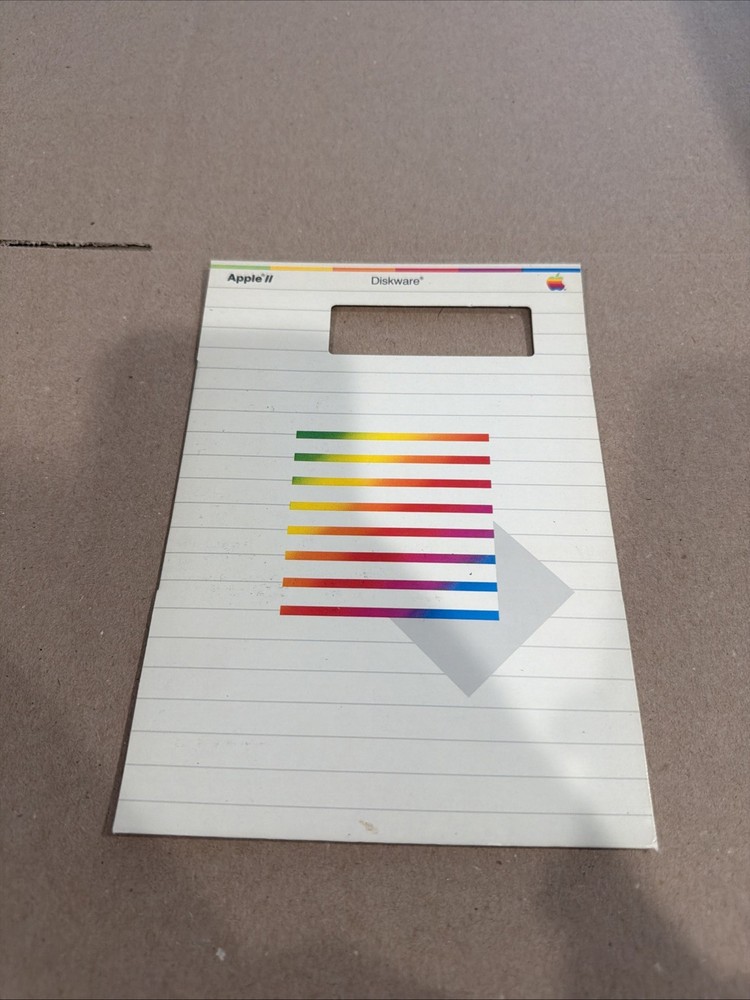 apple ii diskware sleeve empty
