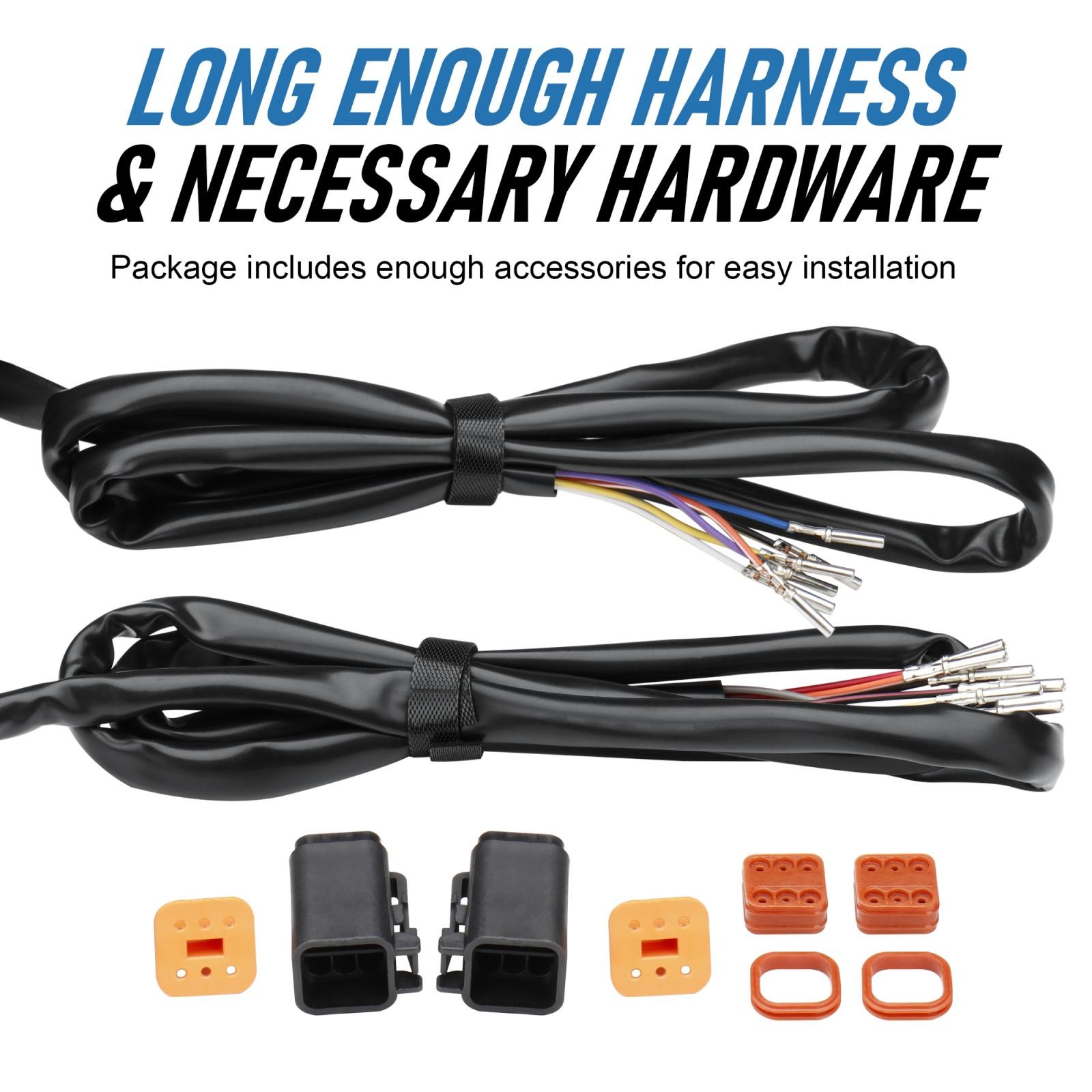 Handlebar Switch Control with Wiring Harness for Harley 1996-2006 Dyna Softail